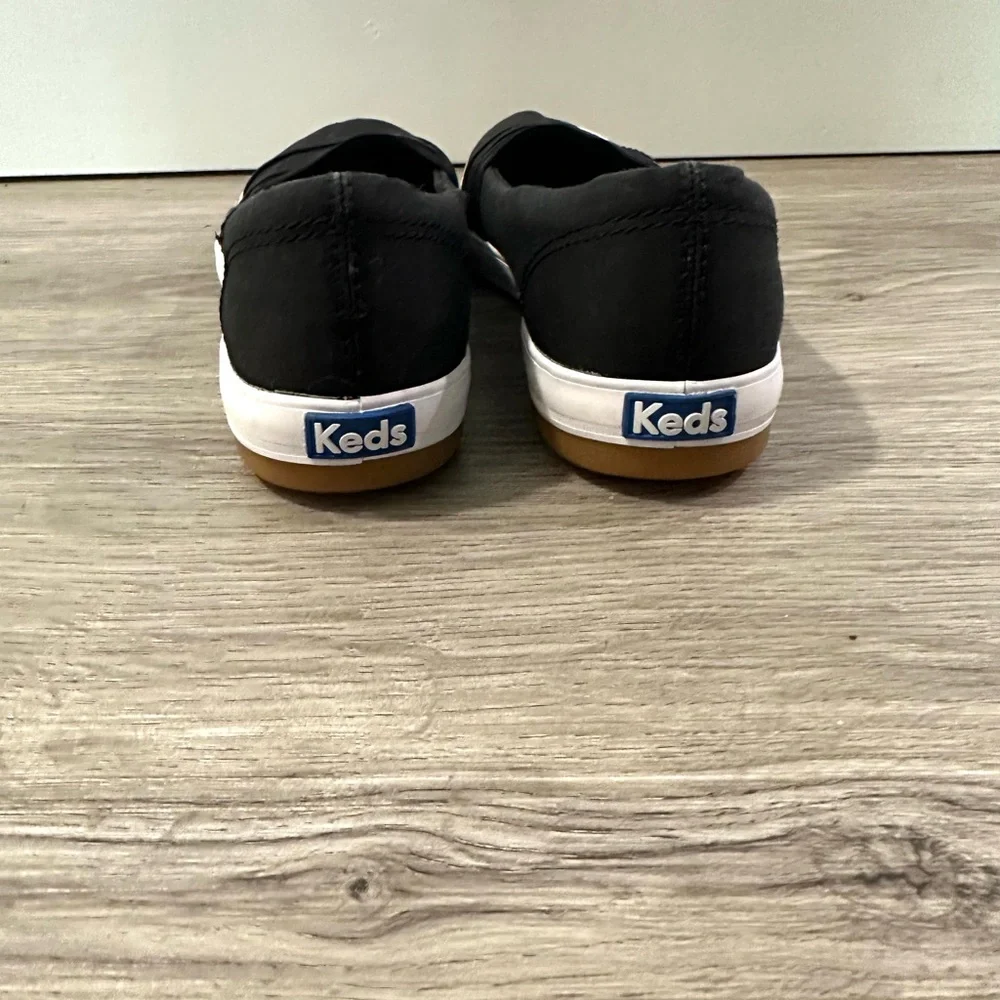 Keds Women's Black and White Flats Size 7.5 Memory Foam Comfort Sole - Picture 5 of 8